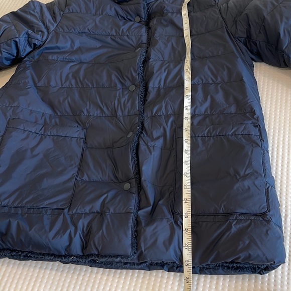 J.Jill reversible Sherpa navy jacket - Picture 7 of 9